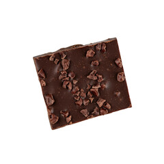 Indulgent dark chocolate bar with crunchy cacao nibs, a delicious sweet treat for any occasion