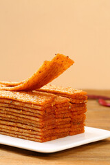 Plant-Based Spicy Snack,Chinese Latiao Made from Wheat Gluten,Addictively Spicy Chinese Snack