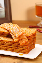 Plant-Based Spicy Snack,Chinese Latiao Made from Wheat Gluten,Addictively Spicy Chinese Snack