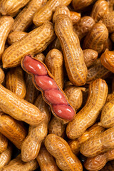Close-up of Boiled Peanuts in Five-Spice Brine, a Traditional Chinese Snack