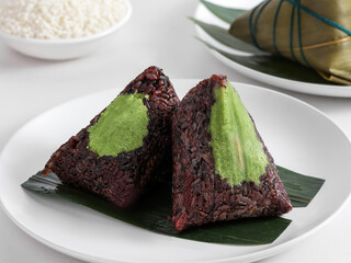 Zongzi for Dragon Boat Festival, Traditional Chinese Sticky Rice Dumpling