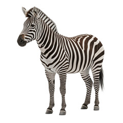 Fototapeta premium zebra isolated on white