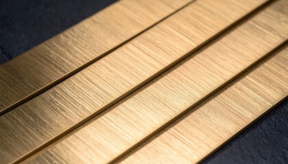 Brushed Brass Bands with Honey Gleam