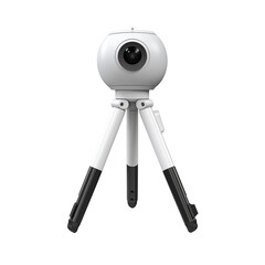 Compact Webcam on Tripod: Professional Video Conferencing Solution transparent background png