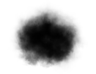 black smoke isolated