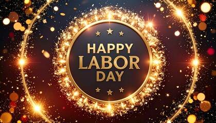 A celebratory Labor Day graphic