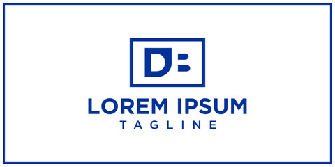 DB logo negative space design
