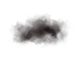 black smoke isolated