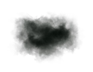 black smoke isolated