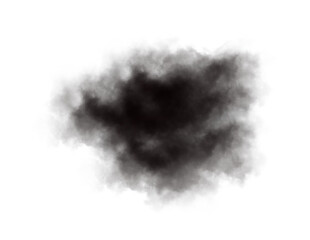 black smoke isolated