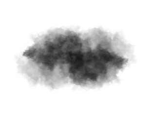 black smoke isolated