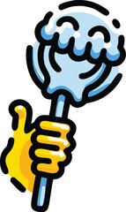 Halloween icon cartoon candy lollipop treat fun spooky celebration