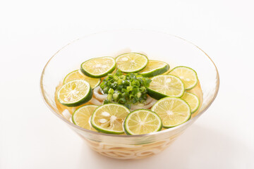 冷やし　すだち　そうめん