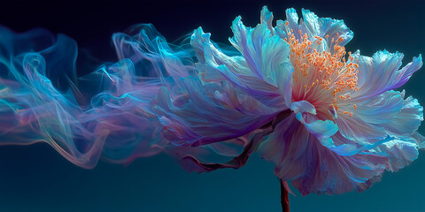 Close-up de una flor de colores.