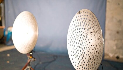 Airy Perforated Metal Panels with Soft Bokeh Depth
