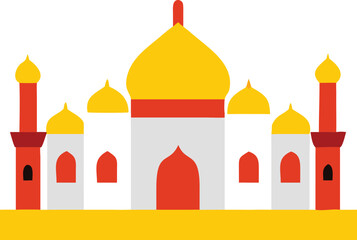 Iconic taj mahal landmark symbol celebration tourism