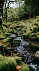 Obraz premium village by the river with boats, flowers, and people living in harmony with nature