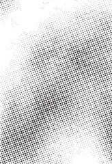 Abstract halftone gradient texture with black dots on white background, perfect for retro comics, vintage posters, print design, and backgrounds.