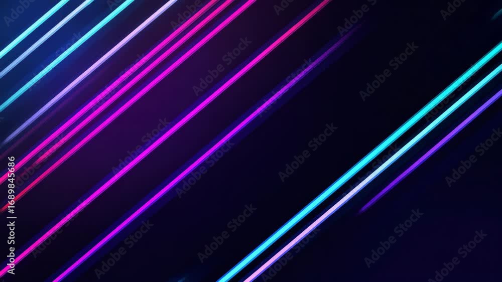 Poster vibrant neon light streaks across dark background creating dynamic visual effects