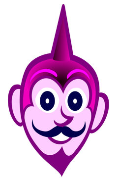 M&aacute;scara de Piren&oacute;polis diabo rosa