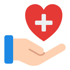 Obraz premium Life insurance icon. Family security symbol. Financial protection and savings collection. Flat Icon