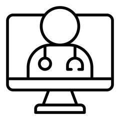 Medical assistance icon. Healthcare support symbol. Patient emergency and insurance help collection. Outline Icon