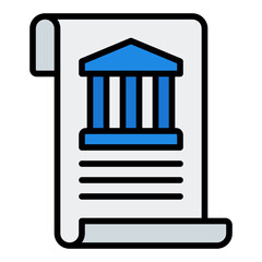 Monetary icon. Money symbol. Finance currency and economy collection. Filled Line Icon