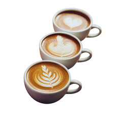 cup of coffee with heart or Black Yellow Minimalist Coffee Beans 