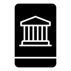 Online banking icon. Digital finance symbol. Business payment and transaction collection. Glyph Icon