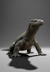 Obraz premium A majestic komodo dragon showcasing strength and ancient reptile aura