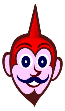 M&aacute;scara de Piren&oacute;polis vermelho