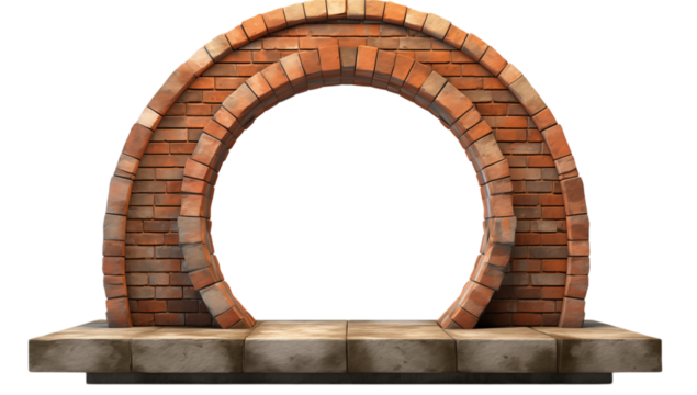 Circular Brick Archway: Architectural Element transparent background png