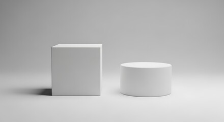 White Box and Podium Minimalist Product Presentation.