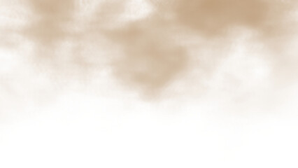 Obraz premium Dust sand soil smoke cloud particles holly effect on transparent background. elements design for Compositing, covering, dust explosion rising, overlay gradient texture.