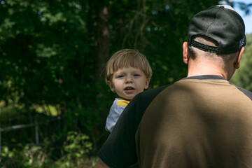 father and son time - self portrait