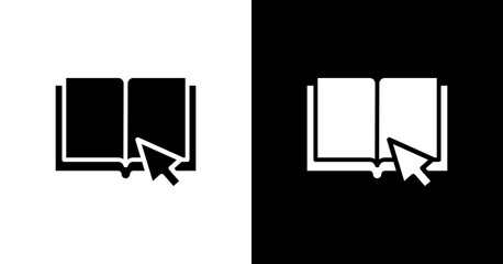 E-Book White Icon Set