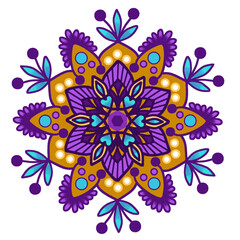Vector floral mandala pattern for decoration