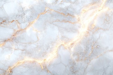 smooth white marble surface with gold veining and glowing cracks creating an elegant and luxurious effect