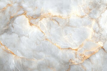 Naklejka premium close-up of white marble stone surface with golden veins and natural textured patterns