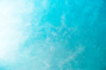 vintage blue cyan color on cement concrete wall or floor ground to loft soft paint top view table for interior exterior art and cloud sky texture background pattern to wallpaper pastel light gradient