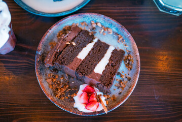 cake with chocolate