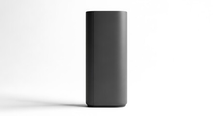 Gray Portable Battery, Minimalist Design.