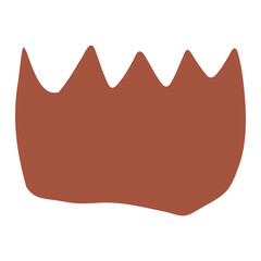 Simple Paper Cut Out Shape Graphic Element