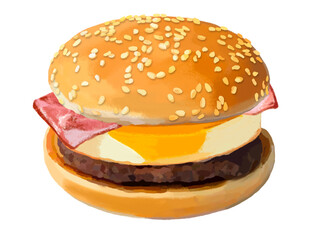 月見バーガー（ゴマバンズ）