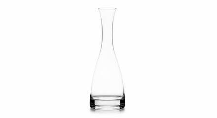 Clear Glass Vase Tall Elegant Transparent Decor with Minimalist Style