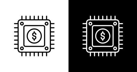 Programming White Icon Set Design