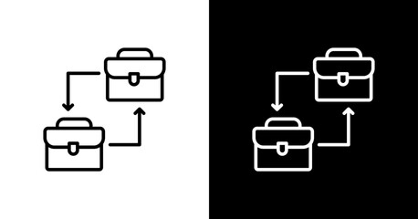 B2B White Icon Set Design