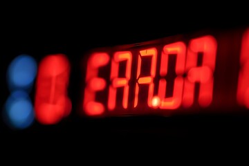 Glitch error design with binary code and red digital warning. Modern abstract background symbolizing cyber security, hacking threats, system crash, software malfunction, data loss, and technology fail