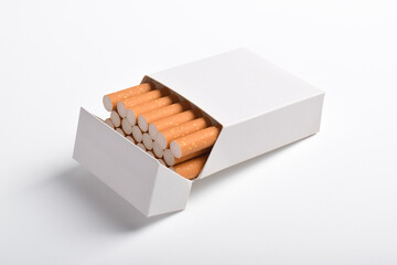 Pack of cigarette isolated on white background