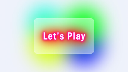 Let's play glowing editable text effect.